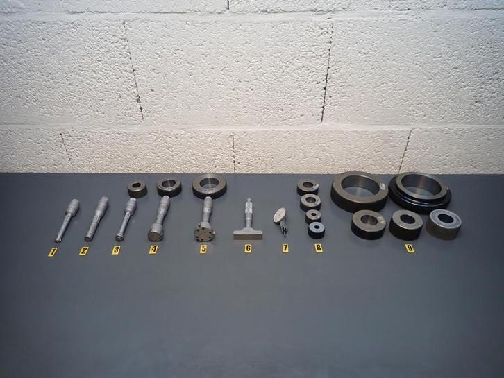 Engels meetgereedschap , 3 punt micrometer , Tesa , Mitutoyo, Doe-het-zelf en Verbouw, Meetapparatuur, Gebruikt, Afstand, Ophalen of Verzenden