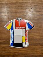 5015 Toshiba Wielershirt Sticker, Verzamelen, Ophalen of Verzenden