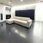 GRATIS BEZORGEN | PIER - BEIGE Hoekbank Brede Luxe RIBSTOF, RIBSTOF, 250 tot 300 cm, Hoekbank, Nieuw