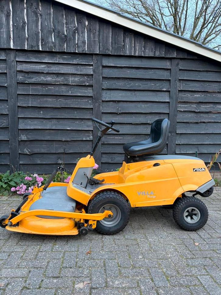 Stiga Villa Prestige, Tuin en Terras, Zitmaaiers, Gebruikt, 90 tot 120 cm, Elektrische starter, Ophalen