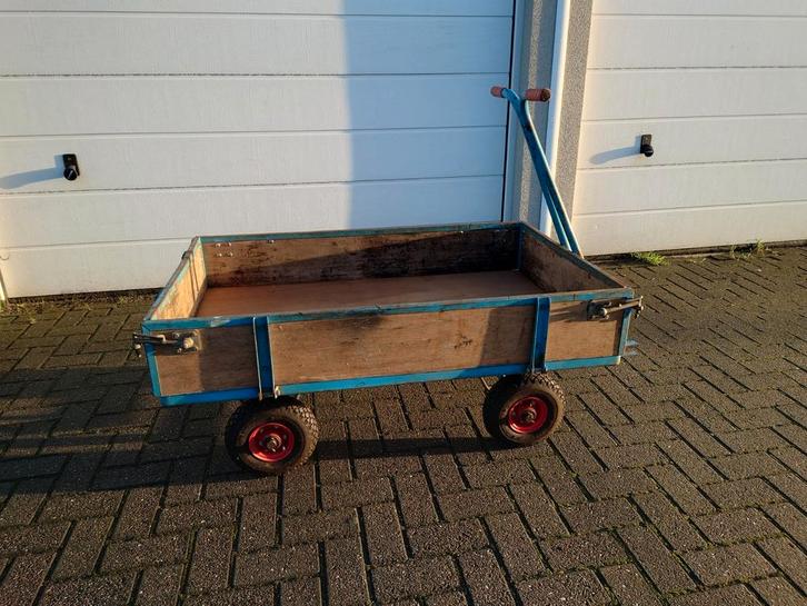 Handtrekwagen/transportwagen/industriele bolderkar, Doe-het-zelf en Verbouw, Transportwagens, Gebruikt, Transportkar, 100 liter of meer