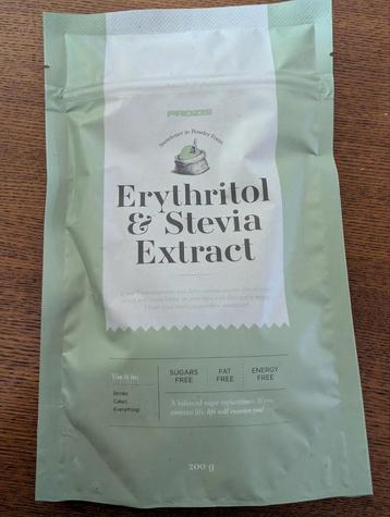 10 zakken Erythritol en Stevia extract van Prozis beschikbaar voor biedingen