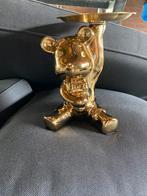Aangeboden gouden teddybeer kandelaar/ spaarpot, Ophalen of Verzenden, Zo goed als nieuw, Steen, Aardewerk of Keramiek, Dier