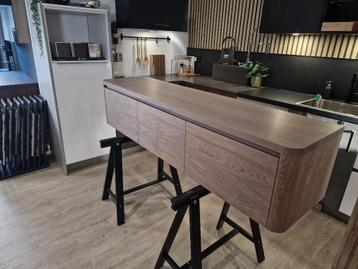 Son Massief Eiken Houten Badmeubel ronde hoeken 180cm   beschikbaar voor biedingen