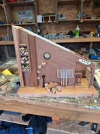Houten Miniatuur Huisje - Handgemaakt, Hobby en Vrije tijd, Knutselen, Ophalen of Verzenden, Nieuw, Knutselwerk