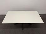 Rechthoekige eettafel HPL gebroken wit 180x90, Zo goed als nieuw, 150 tot 200 cm, Rechthoekig, Info@betaalbaar-design.nl