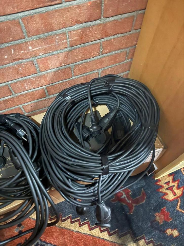 5x shuko 20 meter 4x 5m shuko kabel - verleng kabel h07rn-f, Muziek en Instrumenten, Kabels en Stekkers, Zo goed als nieuw, Licht