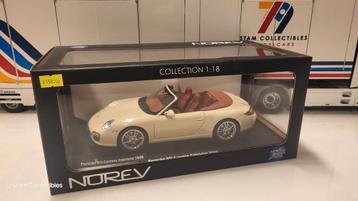 Norev Porsche 911 997 Carrera Convertible Crème  beschikbaar voor biedingen