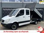 Mercedes-Benz Sprinter 510 2.2 CDI 366 DC kipper Openlaadbak, Euro 5, Zwart, 7 stoelen, Wit