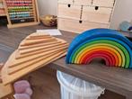 Grimms regenboog met houten tussenstukken, Kinderen en Baby's, Speelgoed | Houten speelgoed, Ophalen of Verzenden, Gebruikt, Overige typen