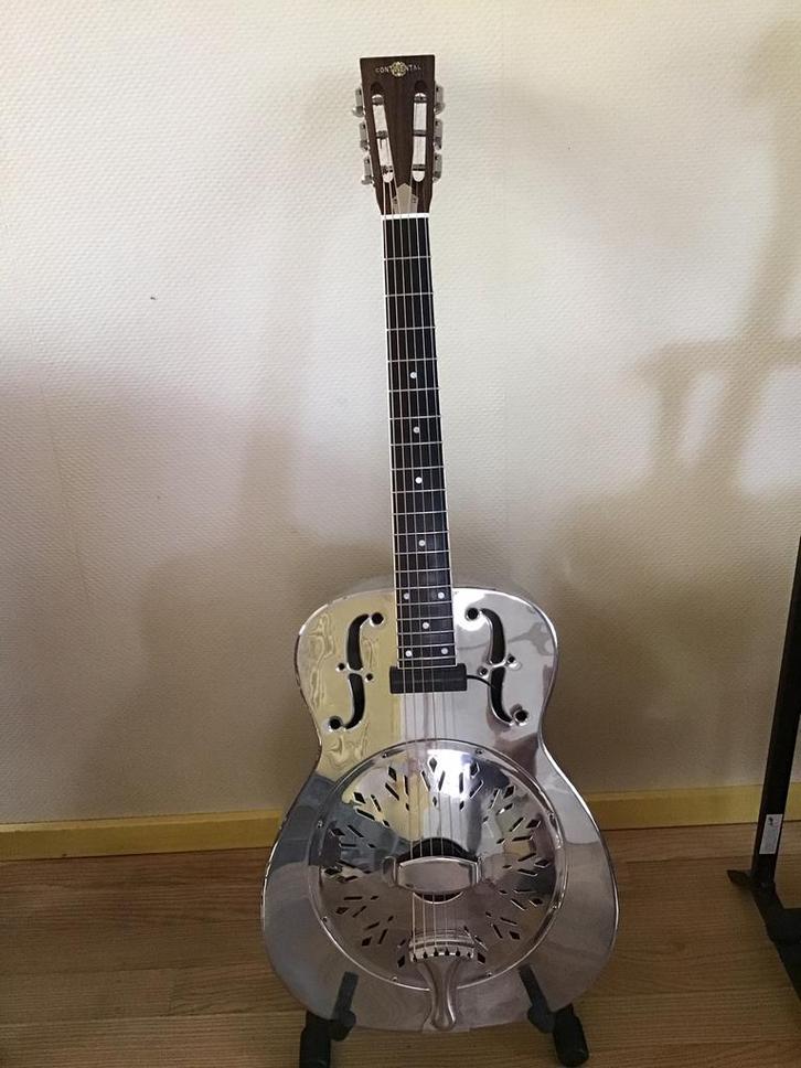 CONTINENTAL CS-N Resonator, Muziek en Instrumenten, Snaarinstrumenten | Gitaren | Akoestisch, Gebruikt, Resonator- of Dobrogitaar