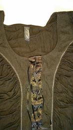 Nette git-zwarte top, mt m, Kleding | Dames, Tops, Maat 38/40 (M), Verzenden, Zwart, Korte mouw
