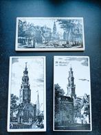 Vintage sier tegels van kerken - Set van 3, Antiek en Kunst, Antiek | Wandborden en Tegels, Ophalen of Verzenden