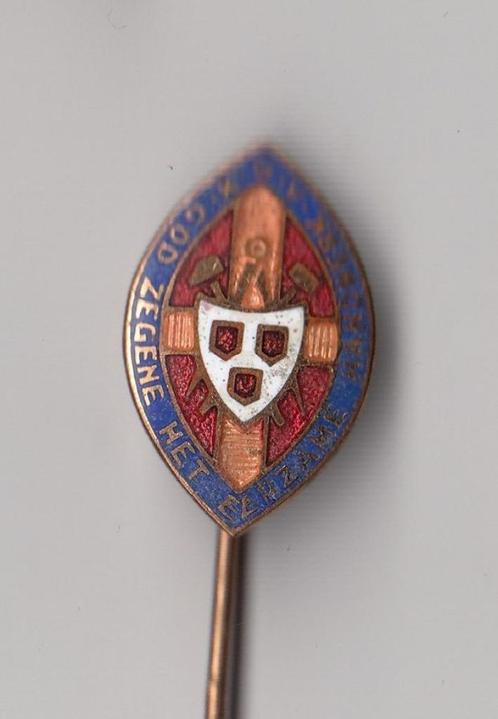 Christendom God Zegene het eerzame Handwerk speld, Verzamelen, Speldjes, Pins en Buttons, Gebruikt, Speldje of Pin, Overige onderwerpen