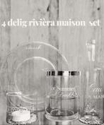 4 delig rivièra maison set, Ophalen of Verzenden, Glas, Overige stijlen, Bord(en)