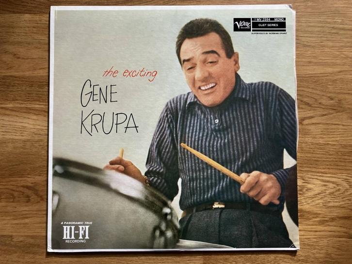 Gene Krupa / The Exciting Gene Krupa, Cd's en Dvd's, Vinyl | Jazz en Blues, Zo goed als nieuw, Jazz, 1960 tot 1980, 12 inch, Verzenden