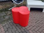 rood kunststof bijzet tafel kruk jaren 70 design space age, Gebruikt, ?, ?, ?