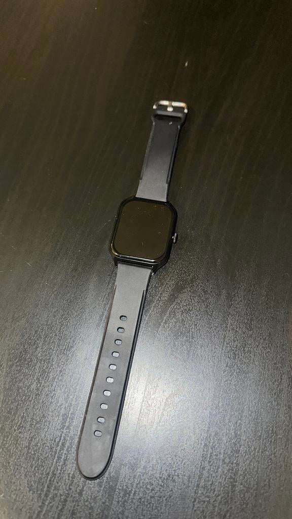 Smart watch, Sieraden, Tassen en Uiterlijk, Smartwatches, Zo goed als nieuw, Android, Zwart, Stappen, Ophalen of Verzenden