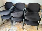 Ahrend stoelen stapelbaar 6 stuks, Ophalen, Gebruikt, Zwart, Metaal