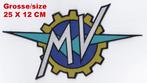 MV AGUSTA patch GROOT MV logo F4 750 1000 Brutale 675 800, Nieuw