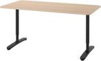 IKEA Bekant Bureau 80x160, Huis en Inrichting, Ophalen, In hoogte verstelbaar, Zo goed als nieuw, Stabureau
