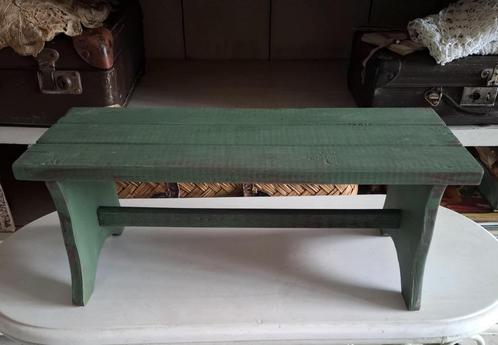 Brocante/vintage oud bankje (venster), Antiek en Kunst, Curiosa en Brocante, Ophalen of Verzenden