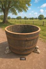 plantenbak whiskyvat wijnvat eikenvat 70 br x 43cm H, Ophalen, Tuin, Minder dan 60 cm, Rond
