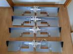 4x Lamp Billy boekenkast Ikea, grijs, br. 76, vintage, zgan, Ophalen, Vintage, 50 tot 100 cm, Zo goed als nieuw