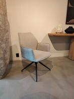6x eetkamerstoel draaibaar linnenlook beige, Overige kleuren, Nieuw, Ophalen of Verzenden, Vijf, Zes of meer stoelen