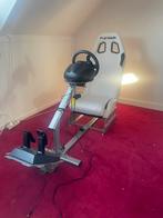 Witte playseat evolution met Thrustmaster TMX force feedback, Spelcomputers en Games, Spelcomputers | Xbox | Accessoires, Ophalen