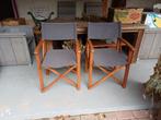 Regisseursstoel 2 stuks, Huis en Inrichting, Stoelen, Ophalen, Hout, Gebruikt, Twee