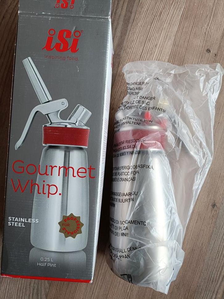 isi gourmet whip 0,25, Huis en Inrichting, Keuken | Keukenbenodigdheden, Zo goed als nieuw, Ophalen of Verzenden