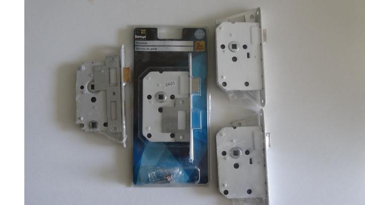 Sencys 50mm deursloten(nieuw)4x, Doe-het-zelf en Verbouw, Hang- en Sluitwerk, Nieuw, Slot, Rvs, Ophalen of Verzenden
