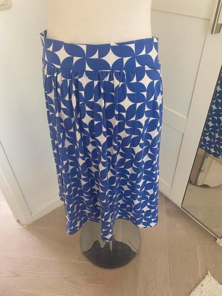 Blauwe Lily Balou rok - Maat 42/44 (L), Kleding | Dames, Rokken, Zo goed als nieuw, Maat 42/44 (L), Blauw, Onder de knie, Ophalen of Verzenden