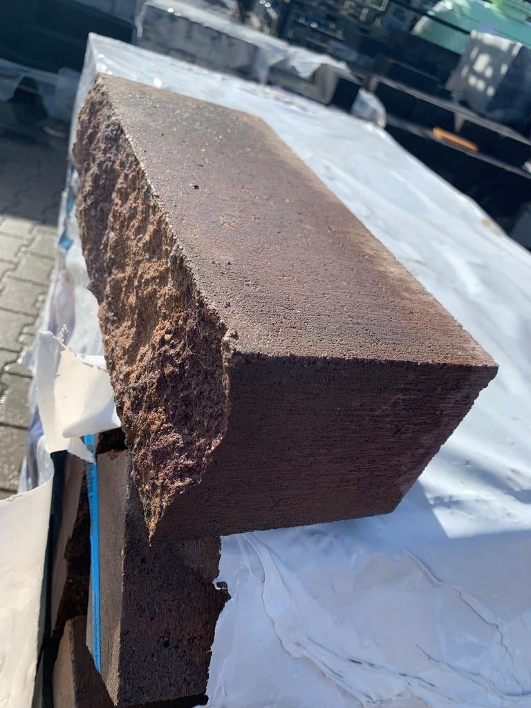 Stapelblok Splitrock 32x13x11 Rood/Oranje - J&W 72, Ophalen, Blok, Nieuw, Nvt