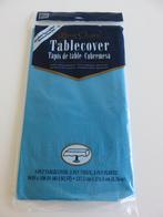 Wegwerp papieren tafelkleed turquoise blauw 137 x 274 cm, Ophalen of Verzenden, Nieuw, Versiering, Verjaardag