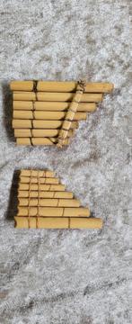 Vintage Bamboe Panfluiten Set, Muziek en Instrumenten, Ophalen of Verzenden, Gebruikt