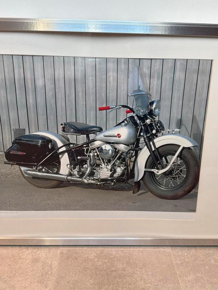 Harley Davidson FL Panhead 1954 poster, Verzamelen, Posters, Zo goed als nieuw, Overige onderwerpen, A1 t/m A3, Overige vormen