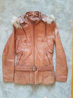 Leren jas met cappuchon Maat 36 HS Leathers, Ophalen of Verzenden, Zo goed als nieuw, Maat 36 (S), Zwart