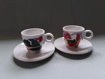 2 Espresso kop & schotels - Perla Collection -