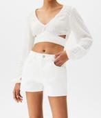Pull&Bear witte boho ibiza top blouse met cut-out en kant M, Kleding | Dames, Blouses en Tunieken, Maat 38/40 (M), Wit, Nieuw