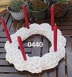 tafel decoratie bloemen krans voor 5 kaarsen., Huis en Inrichting, Ophalen, Overige materialen, Wit, Nieuw