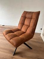 Woood Draaifauteuil Terracotta/Cognac, Ophalen, Bruin, Zo goed als nieuw, Eén