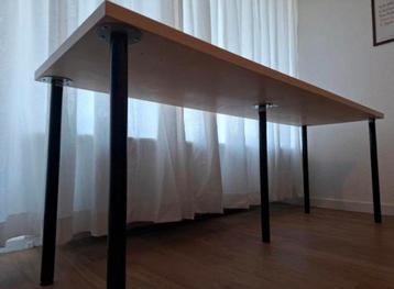  Ikea Bureau 2,00/60cm met 5 metalen poten ( T.E.A.B.) beschikbaar voor biedingen