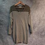 Legergroen gestreepte Tuniek/Jurk, Ophalen of Verzenden, Zo goed als nieuw, Groen, Boven de knie