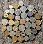wereld munten op een bordje, Ophalen of Verzenden, Overige landen, Losse munt
