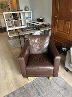Lederen stoel in goede staat, Ophalen of Verzenden, Zo goed als nieuw, Metaal