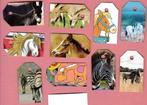 9560) paarden, ezels en zebra's labeltjes, Ophalen of Verzenden, Zo goed als nieuw, Vogel, Beeldje of Figuurtje