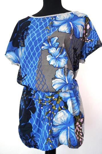 DEPT Bijzonder Blauw/Grijze Top/Shirt/Blouse S 36 beschikbaar voor biedingen