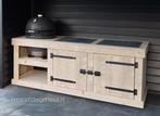 Buitenkeuken steigerhout verrijdbaar grill kamado mancave, Ophalen of Verzenden, Nieuw, Houtskool, Vrijstaand
